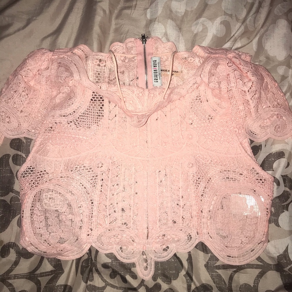 Beautiful pink crop top